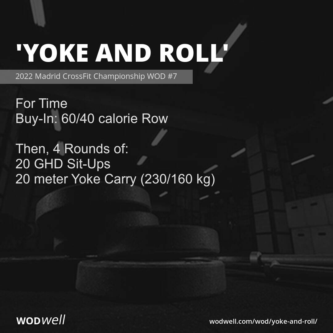 "Yoke and Roll" Workout, 2022 Madrid CrossFit Championship WOD 7 WODwell