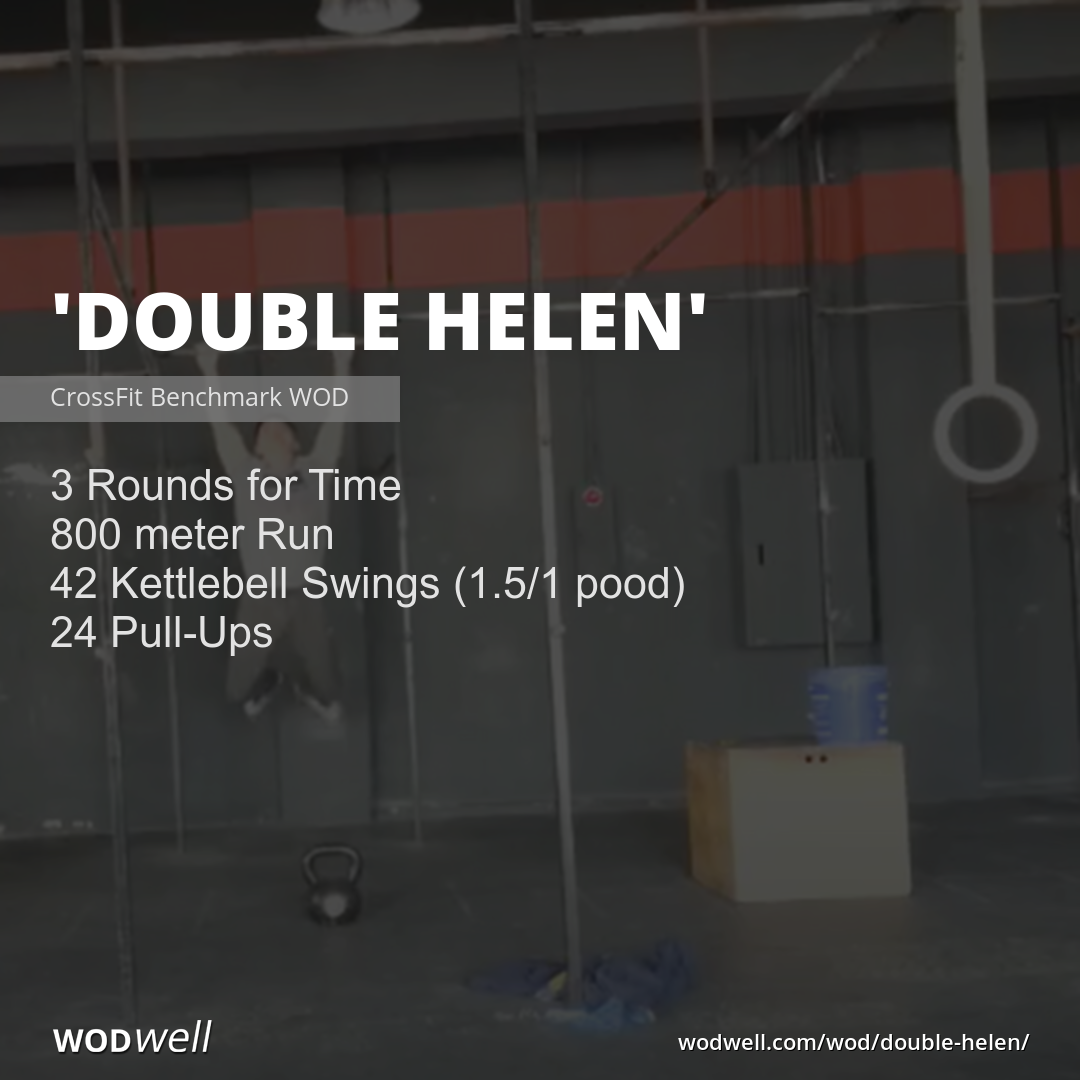Double Helen Workout Crossfit Benchmark Wod Wodwell 1990