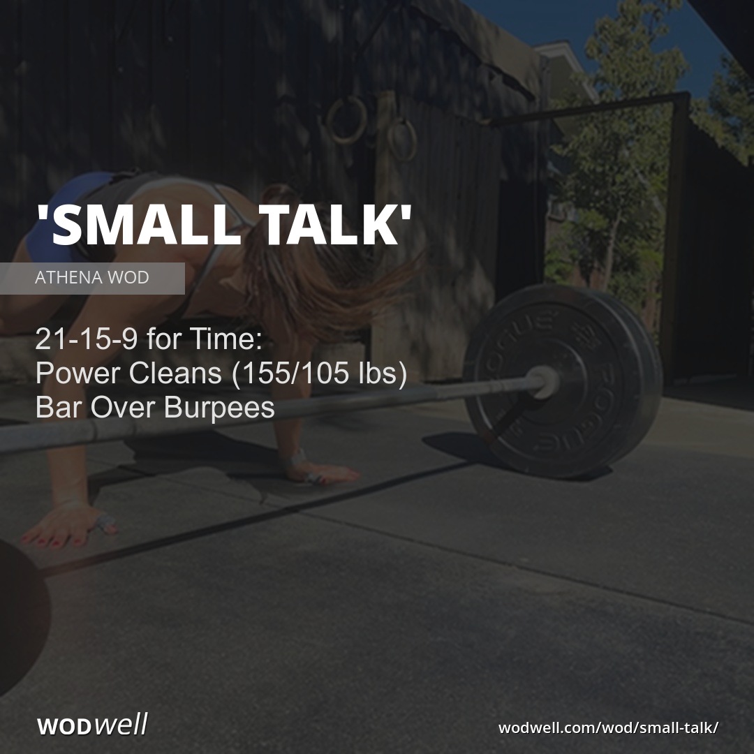 Small Talk Workout ATHENA WOD WODwell small-talk-workout-athena-wod-wodwell