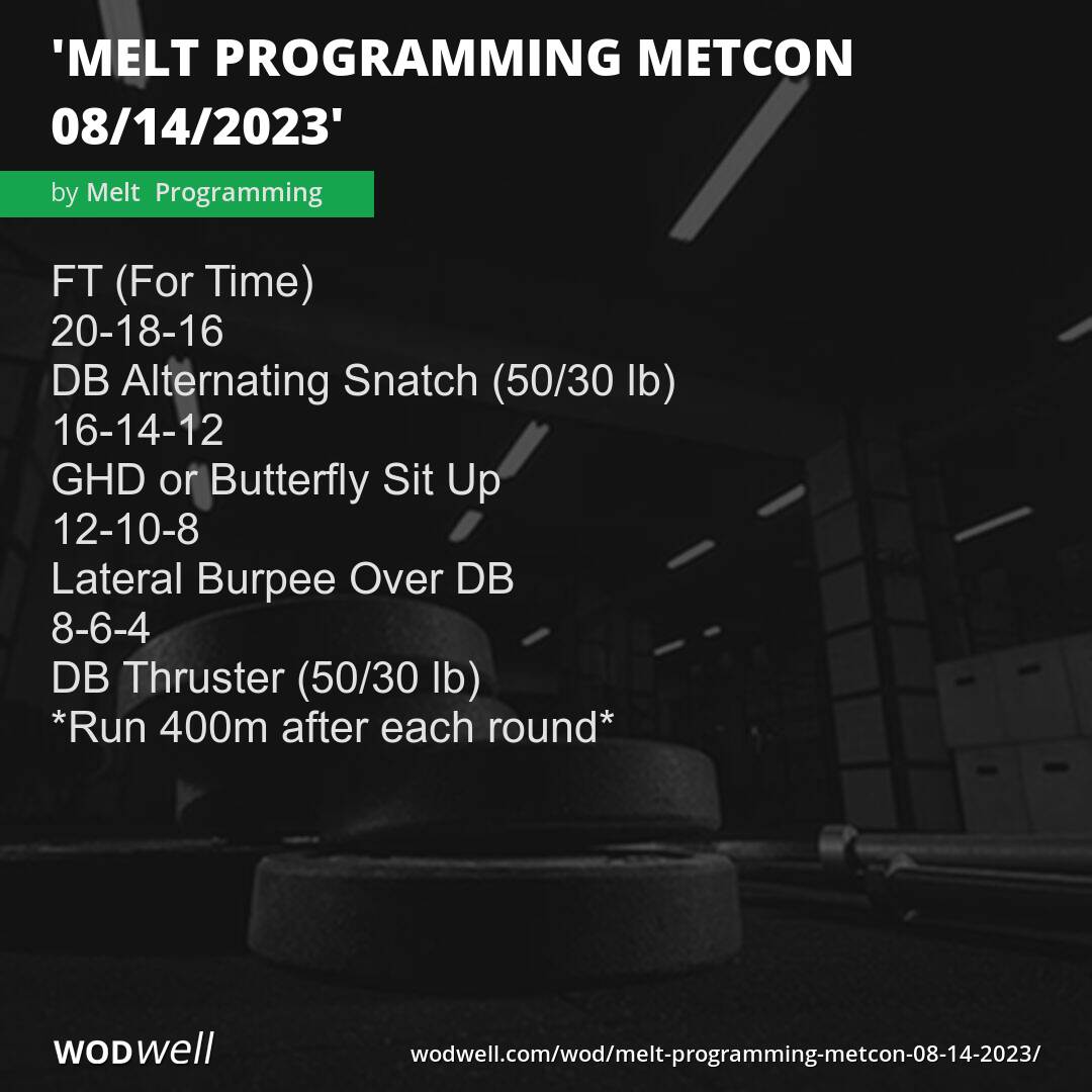 Wod best sale metabolic conditioning