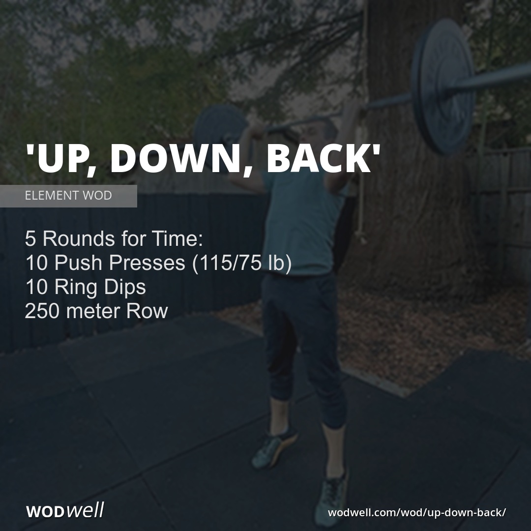 Up Down Back Workout Element Wod Wodwell 2094