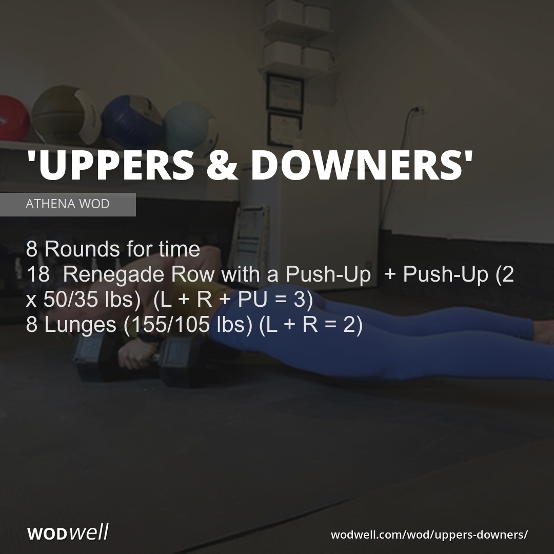 "Uppers & Downers" Workout, ATHENA WOD WODwell