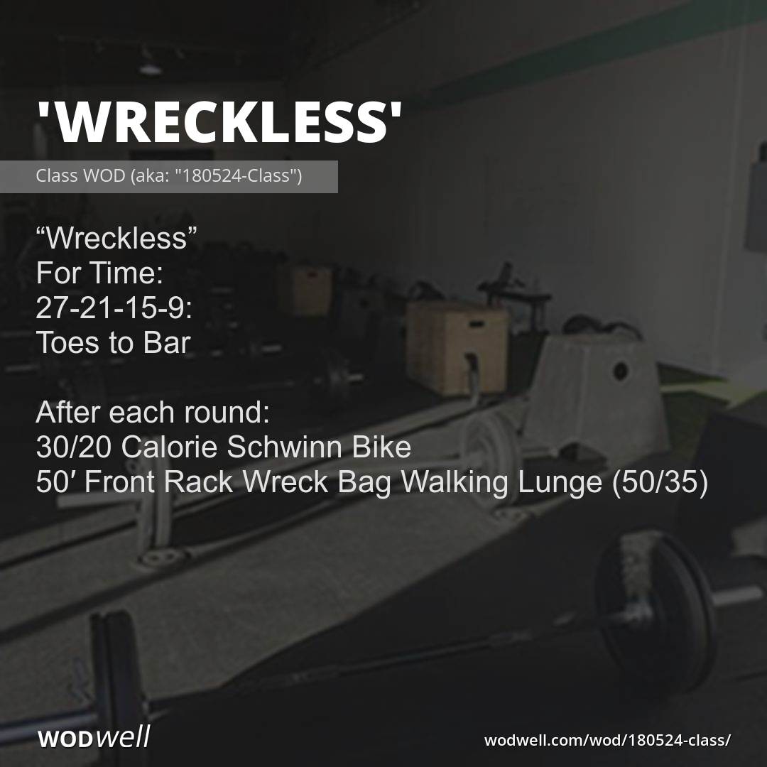 Wreck bag online wod