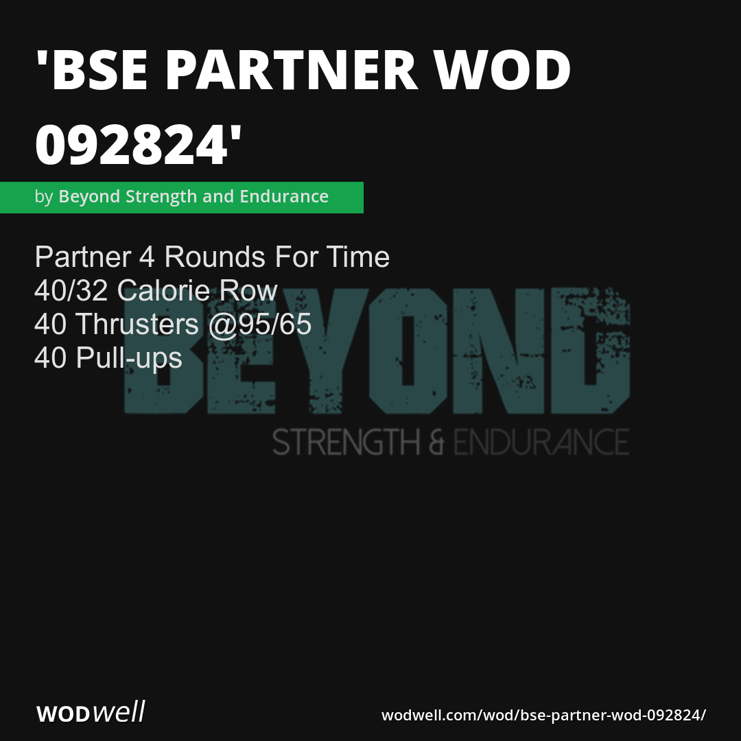 Rowing wods partner best sale