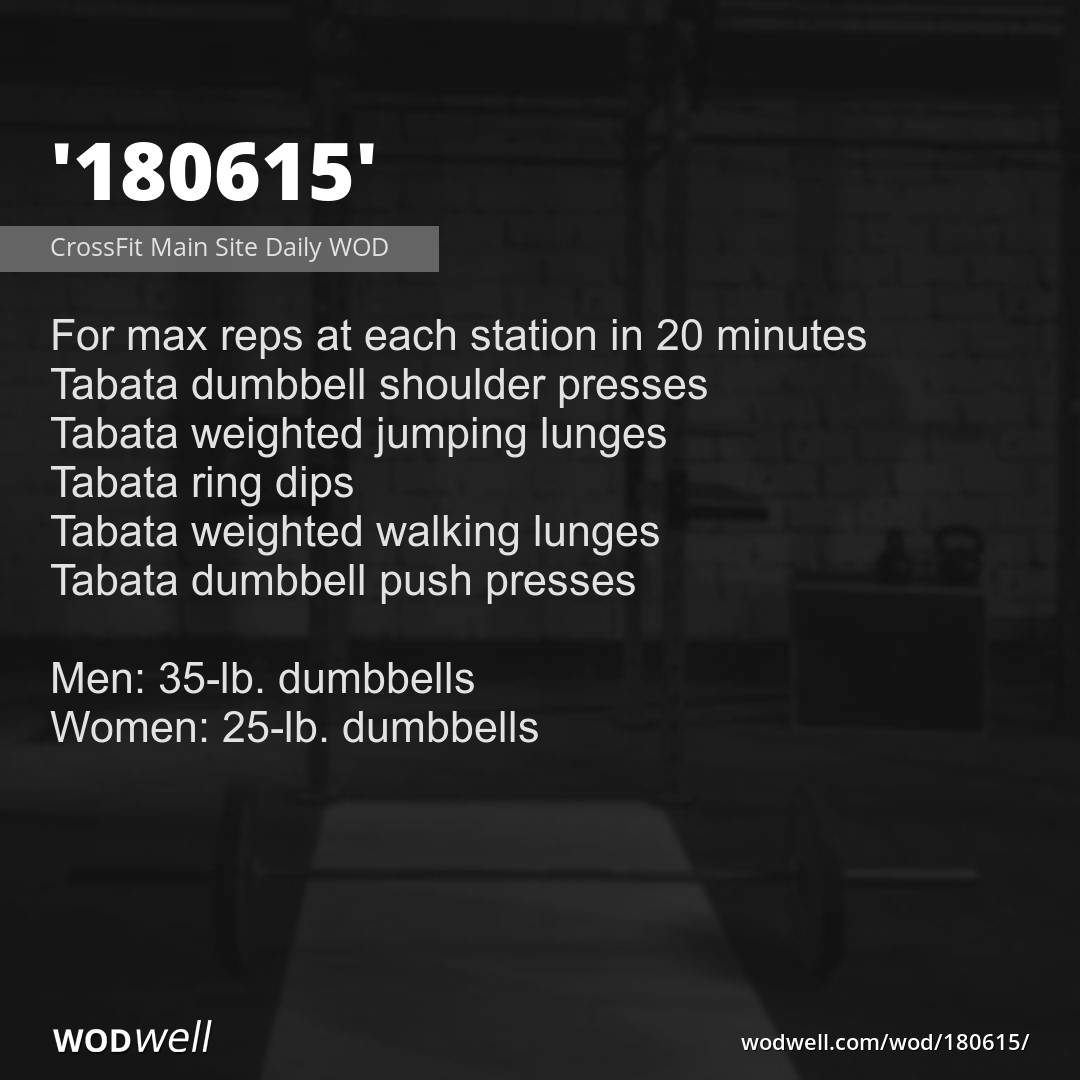 dumbbell only wod