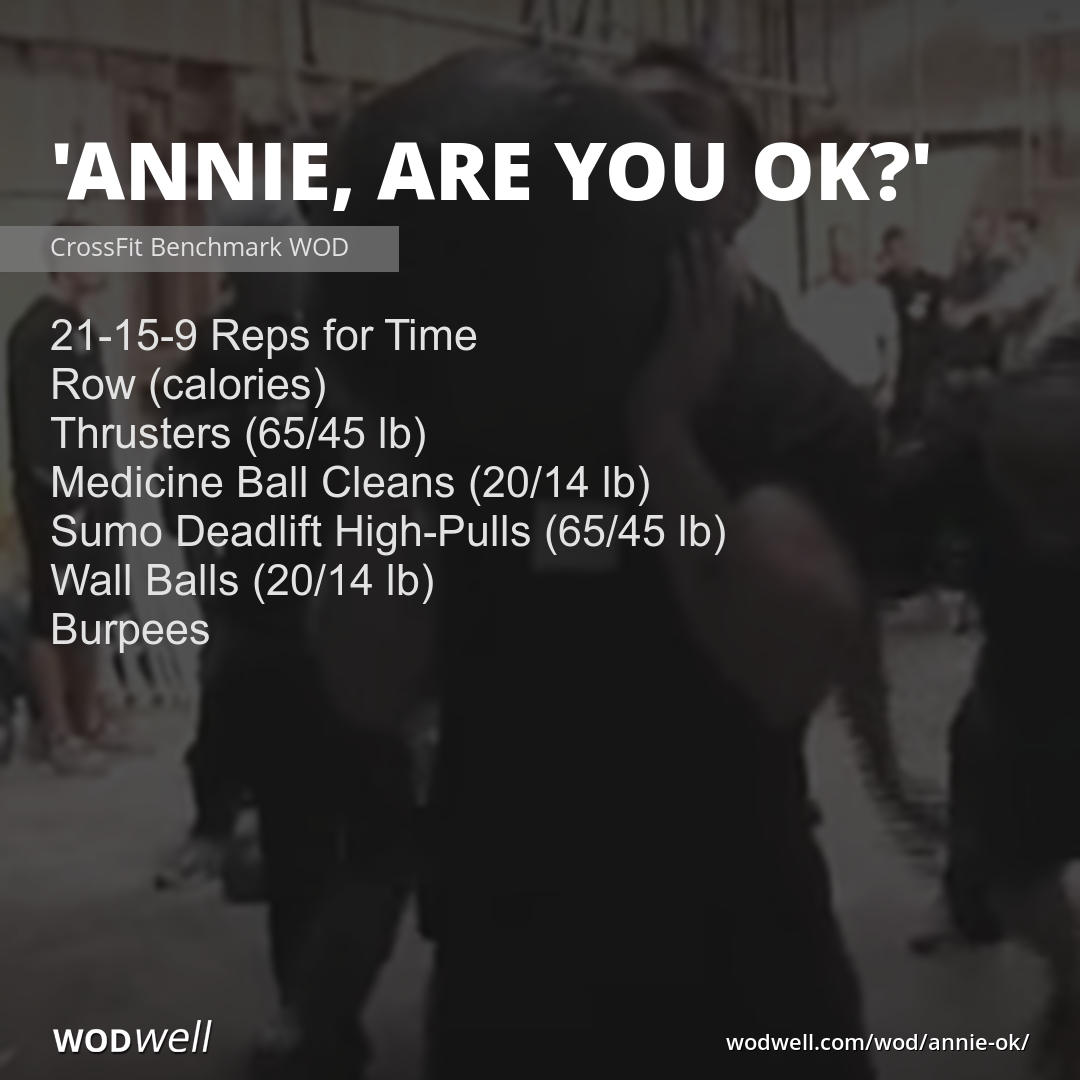 Annie Are You Ok Workout Crossfit Wod Wodwell