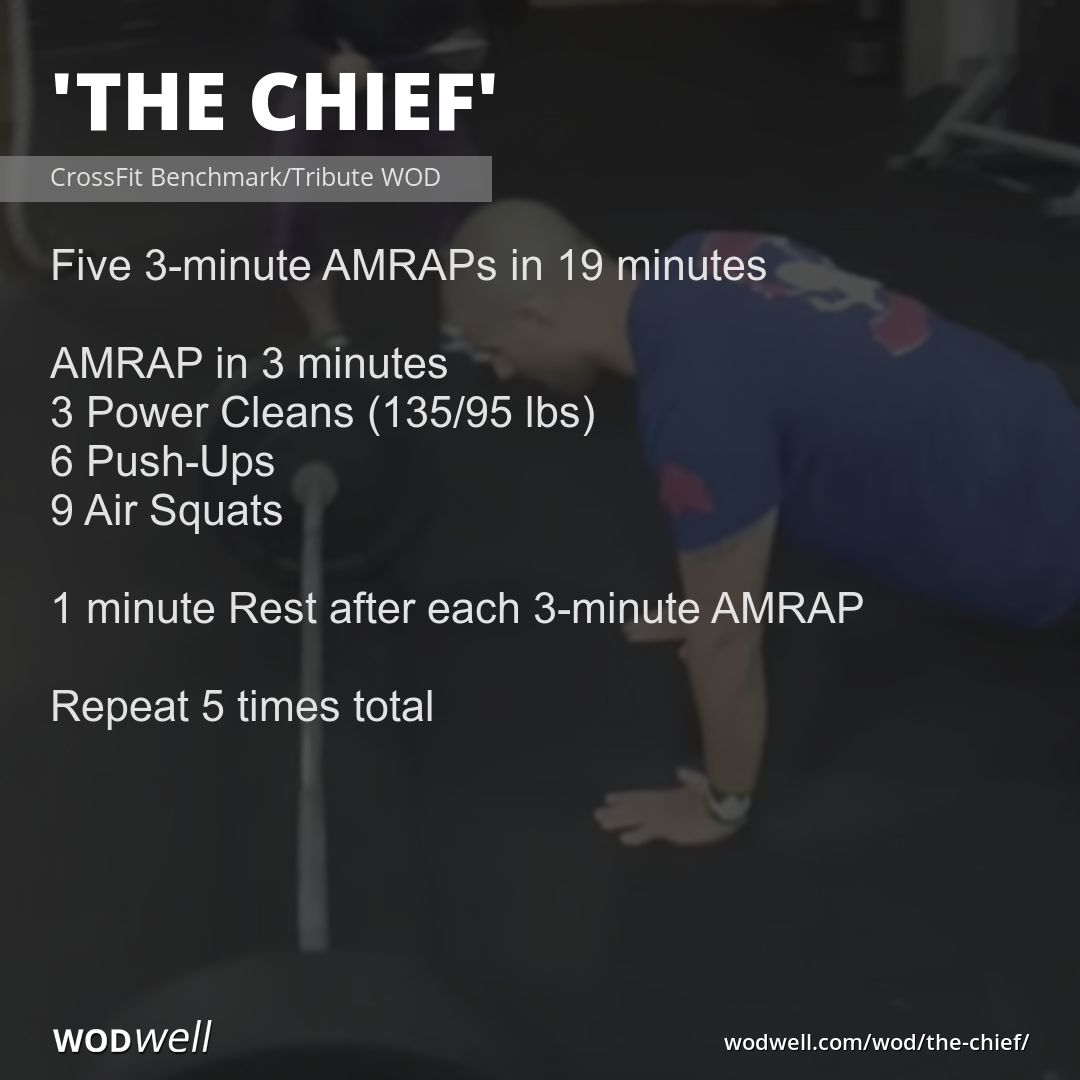 "The Chief" Workout, CrossFit WOD WODwell "The Chief" Workout, CrossFit WOD WODwell