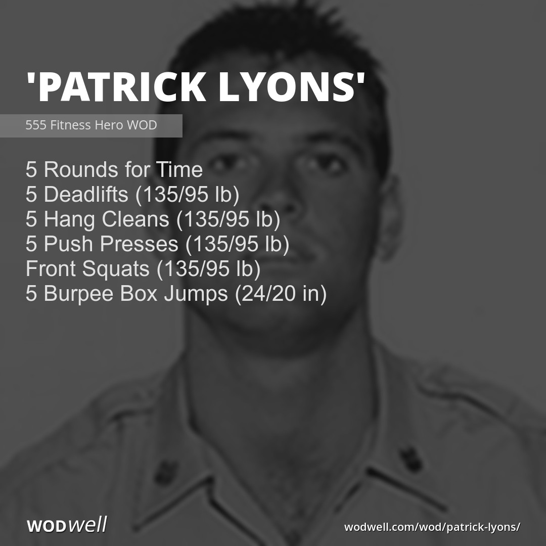 "Patrick Lyons" Workout, Functional Fitness WOD WODwell