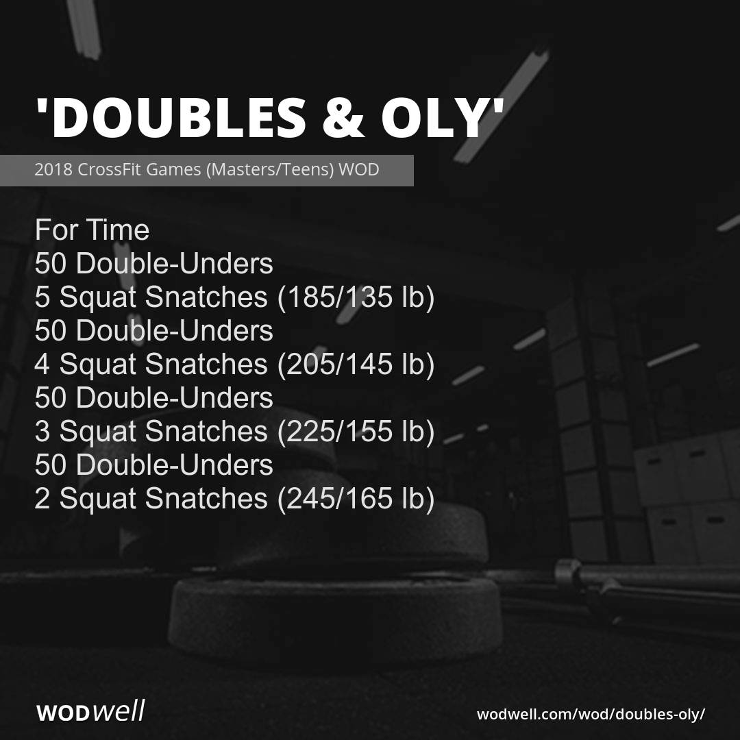 Doubles Oly Workout Functional Fitness Wod Wodwell