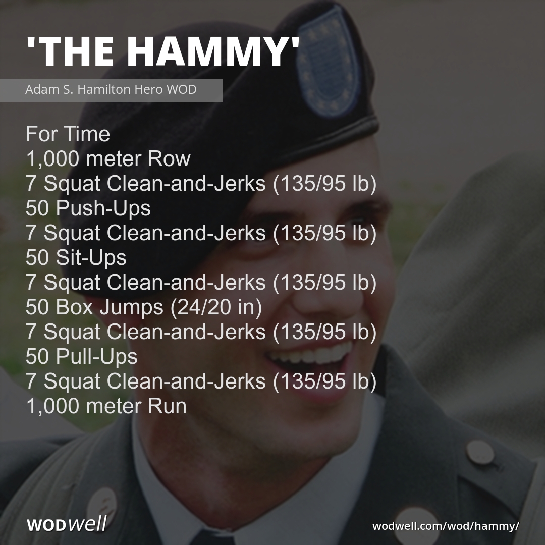 The Hammy" Workout, CrossFit WOD | WODwell