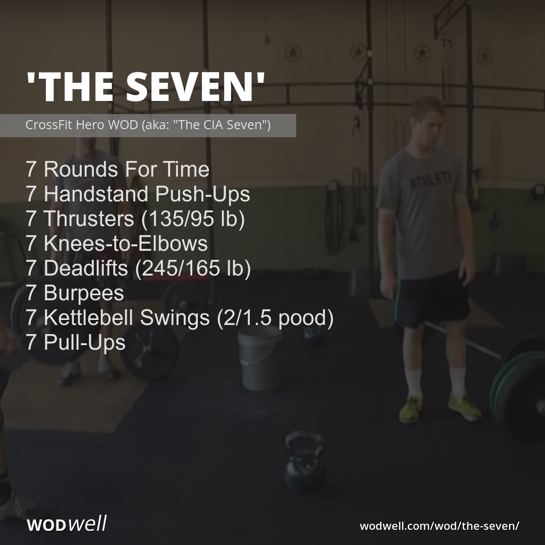 "The Seven" Workout, CrossFit Hero WOD (aka "The CIA Seven") WODwell