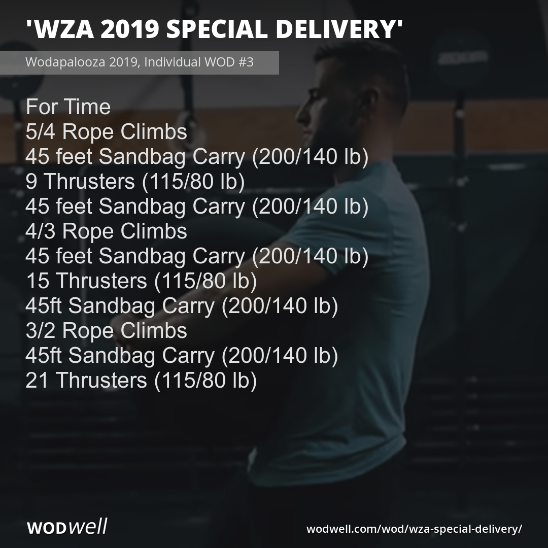 Sandbag carry online wod