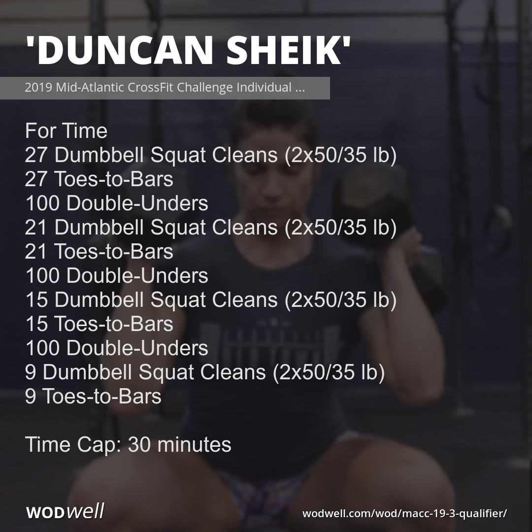 Double Dumbbell DT — WOD — Reebok CrossFit Cardiff