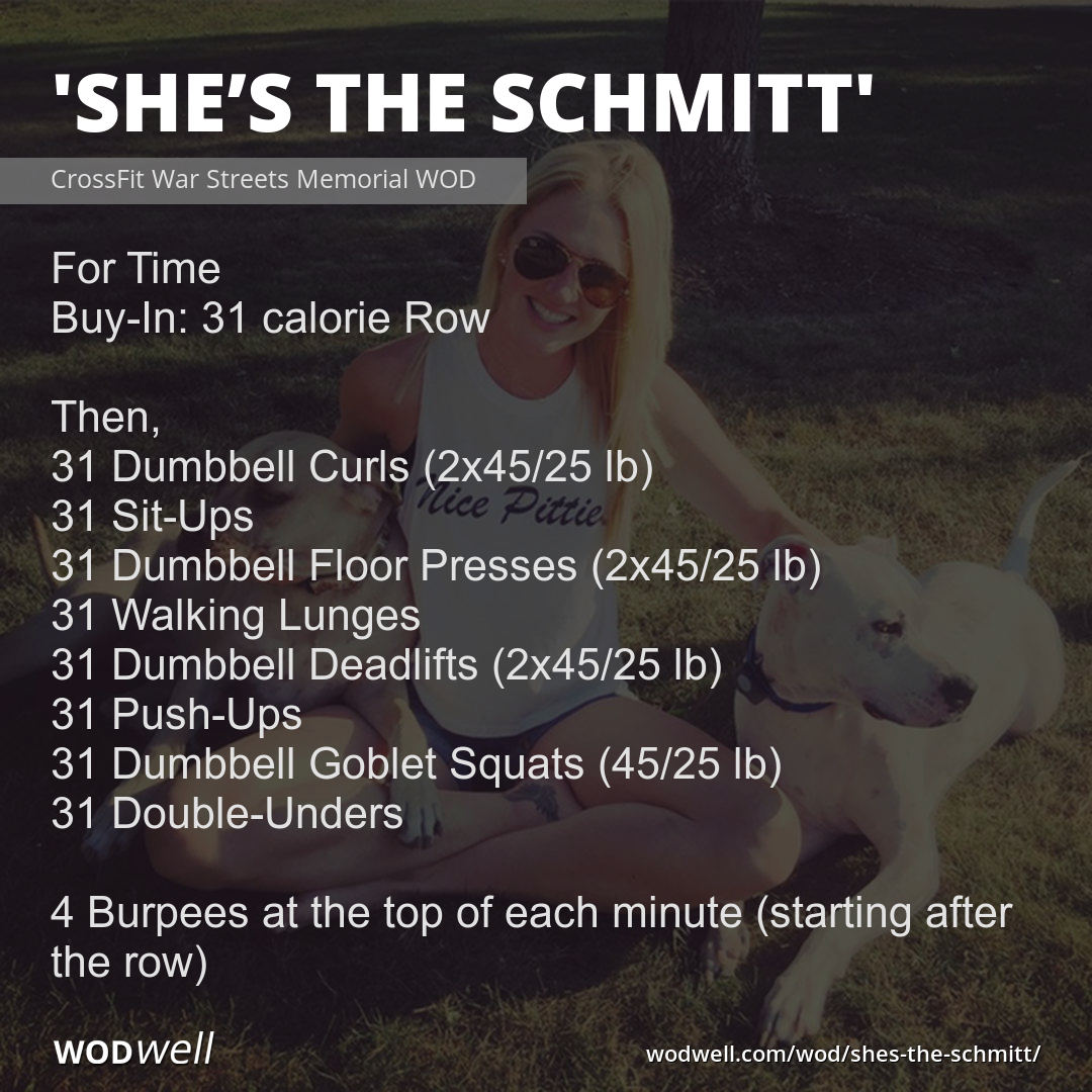 She S The Schmitt Workout Functional Fitness Wod Wodwell