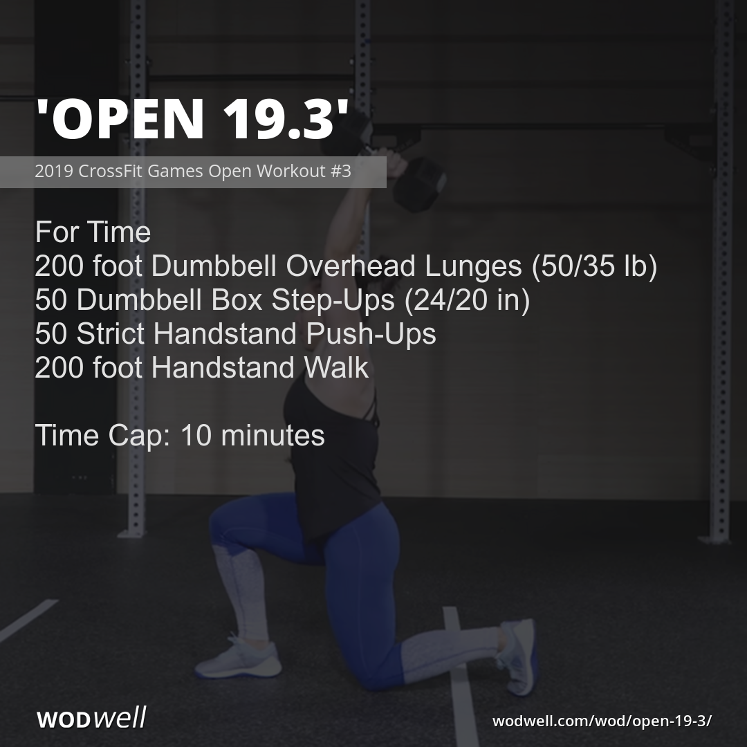 "Open 19.3" Workout, Functional Fitness WOD WODwell "Open 19.3" Workout, Functional Fitness WOD WODwell