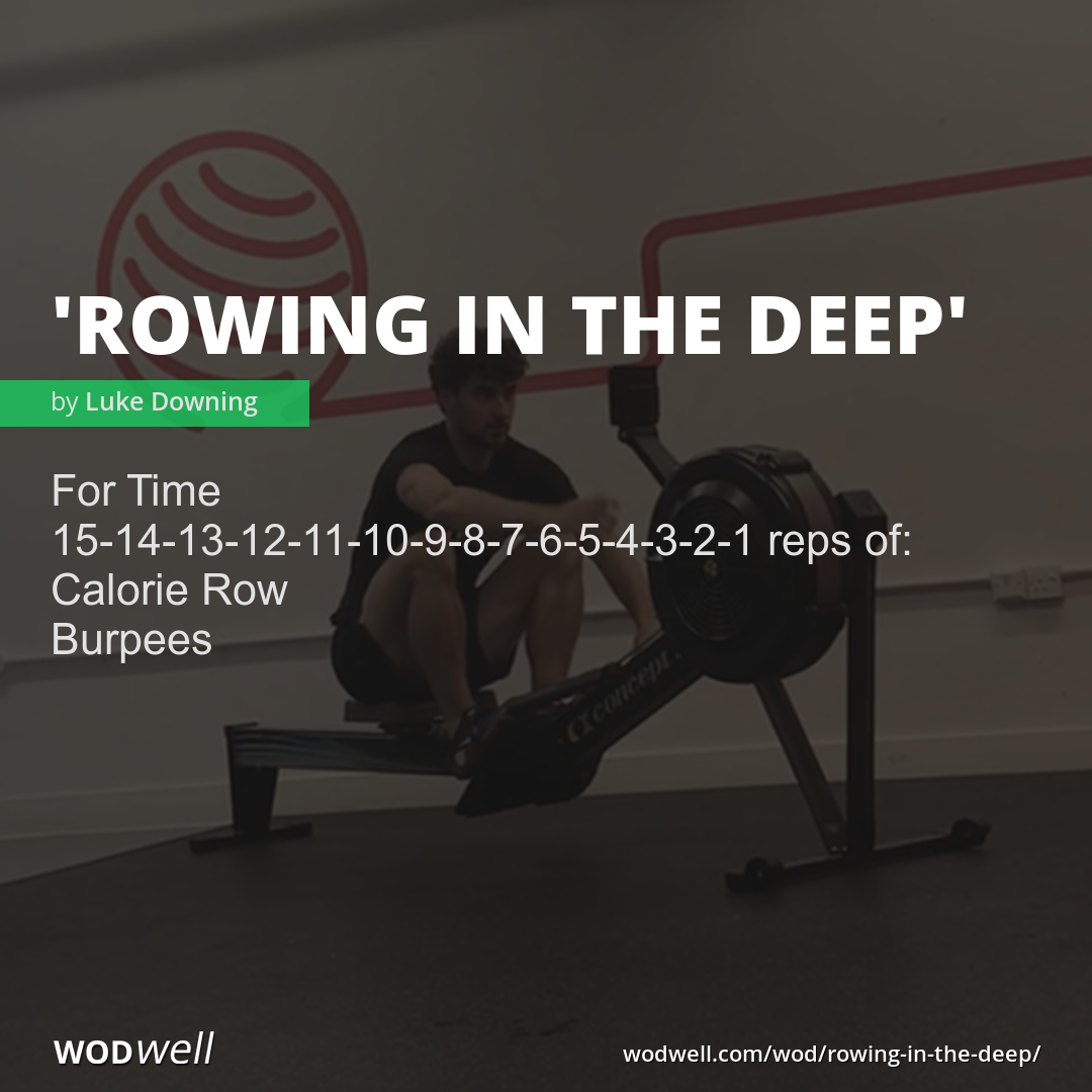 Rowing and burpee online workout