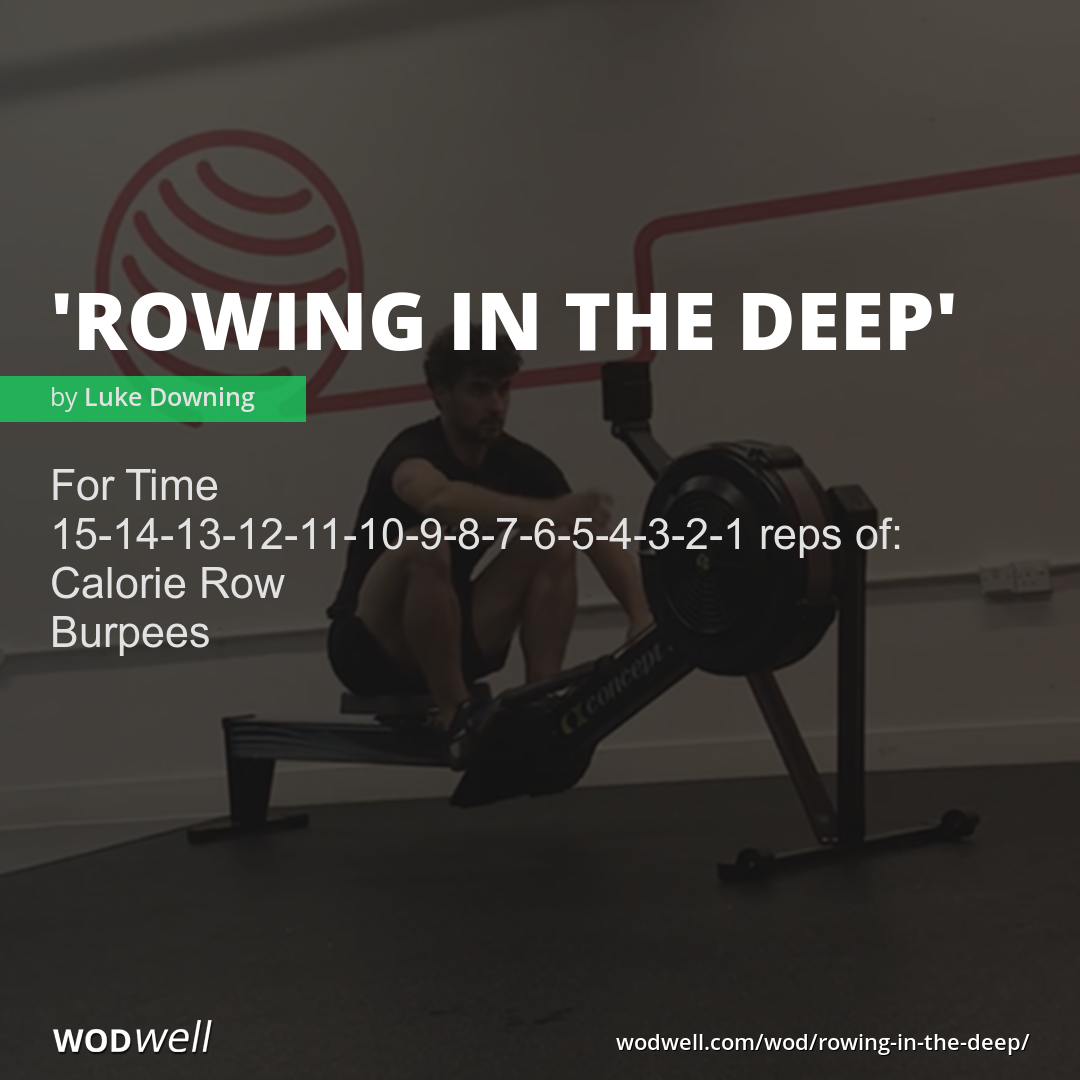 Rowing and 2025 burpee workout