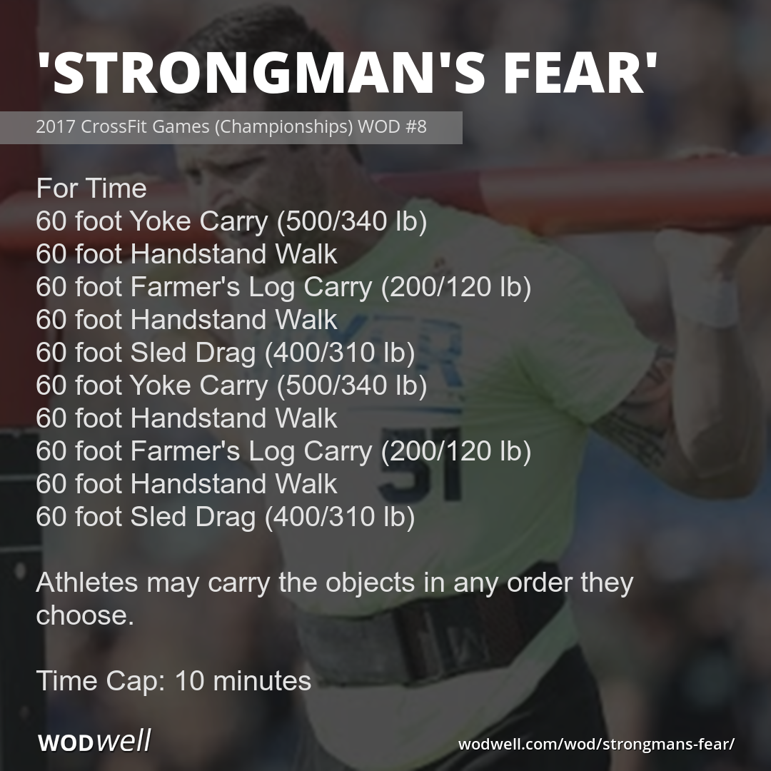 Rogue Fitness - Strongman's Fear. Teams tackle the Rogue