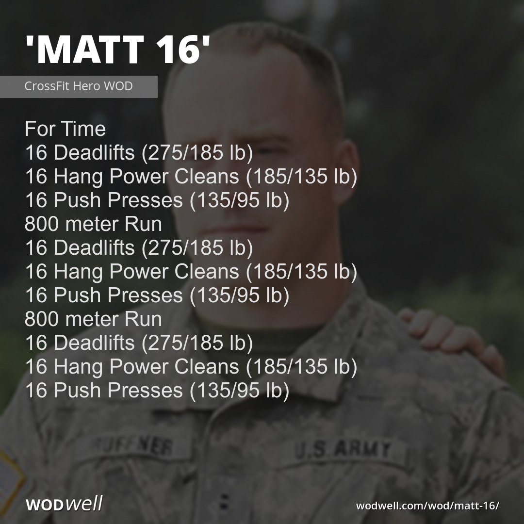 "Matt 16" WOD