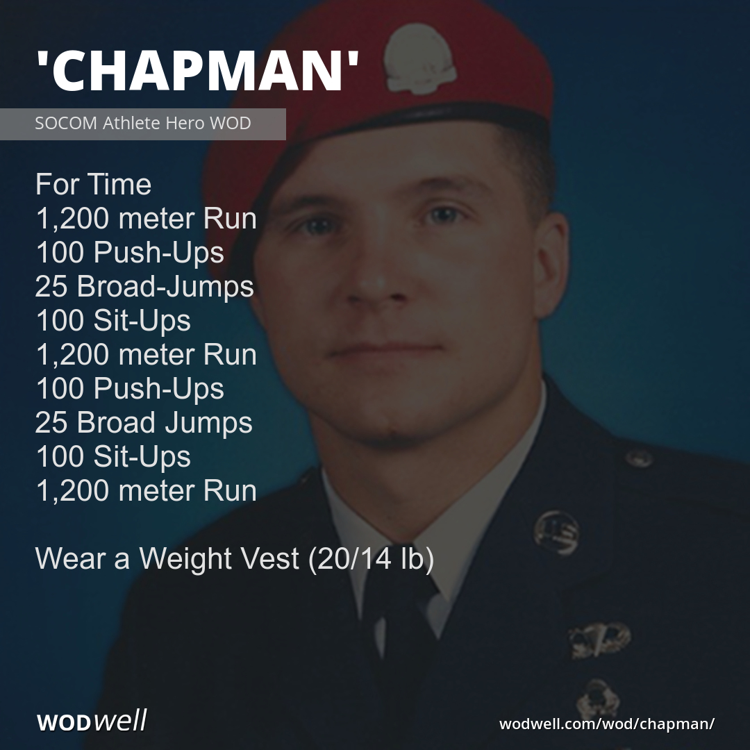 "Chapman" Workout, Athlete Hero WOD WODwell