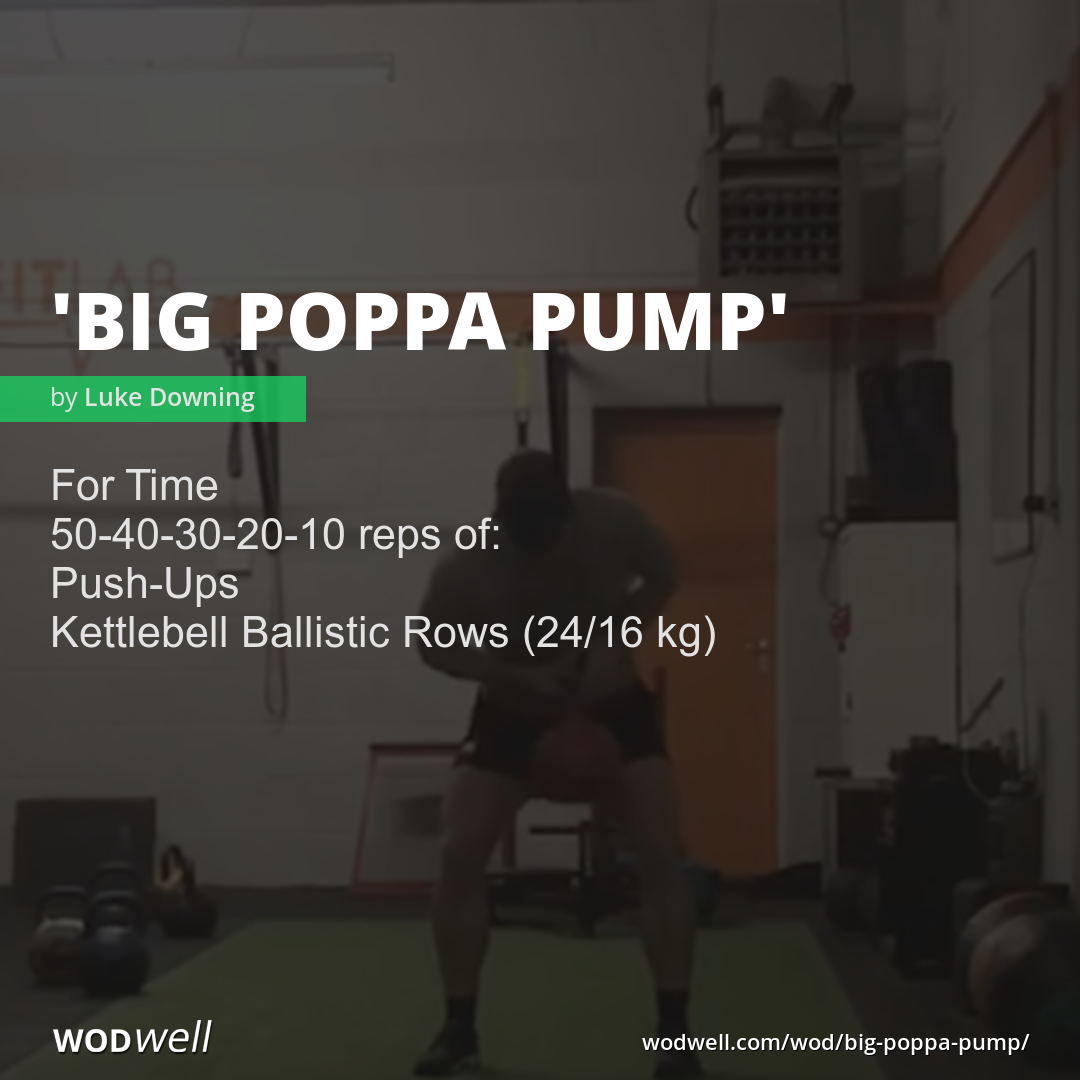 "Big Poppa Pump" Workout, Coach Creation WOD WODwell