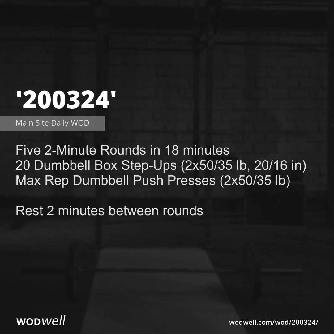 wod with dumbbells