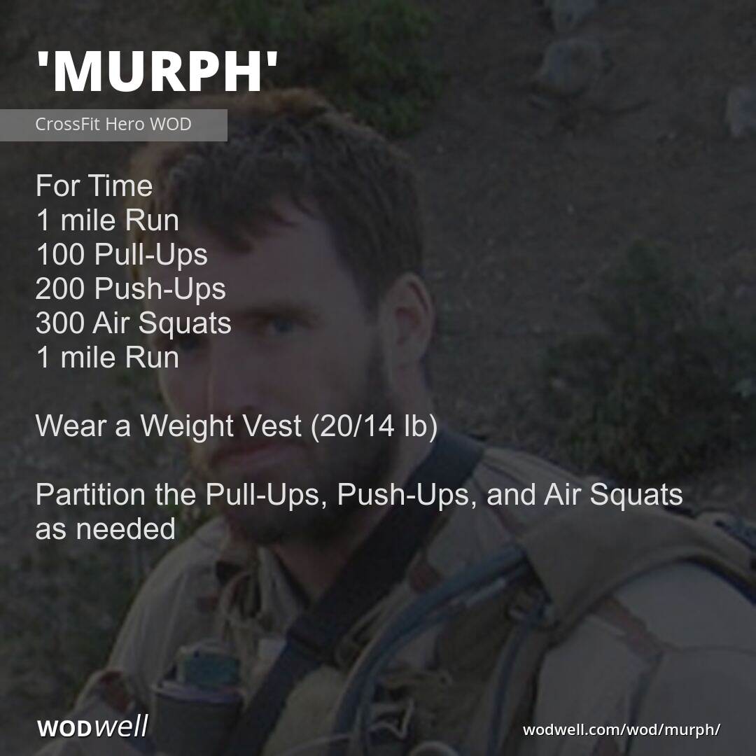 "Murph" Workout, CrossFit Hero WOD WODwell