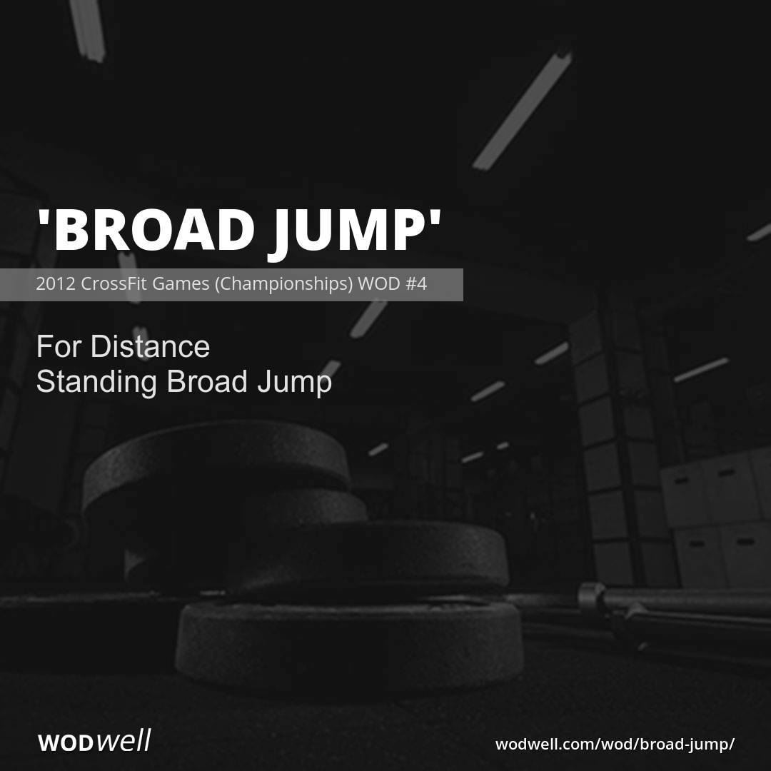 "Broad Jump" Workout, 2012 CrossFit Games (Championships) WOD 4 WODwell