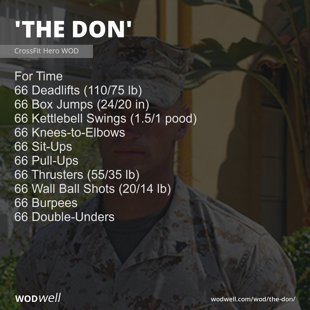 "The Don" Workout, Functional Fitness WOD WODwell