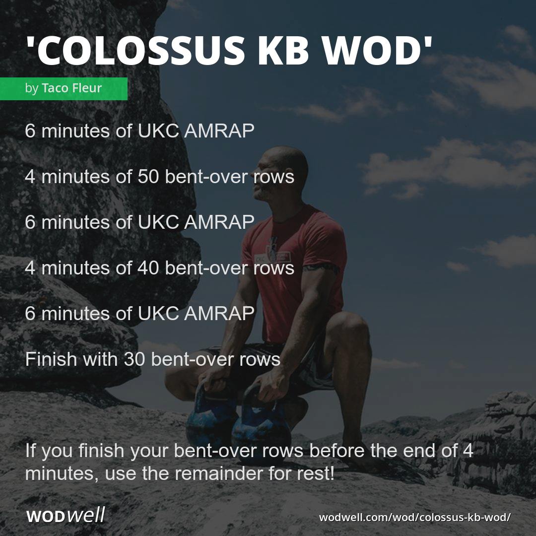 Colossus KB WOD Workout Coach Creation WOD WODwell Colossus KB WOD Workout Coach Creation WOD WODwell