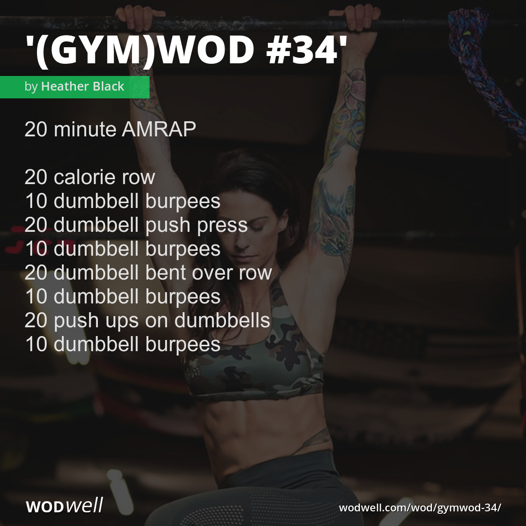 Wednesday Workout: 20 Minute AMRAP with weights – Burpees to Bubbly