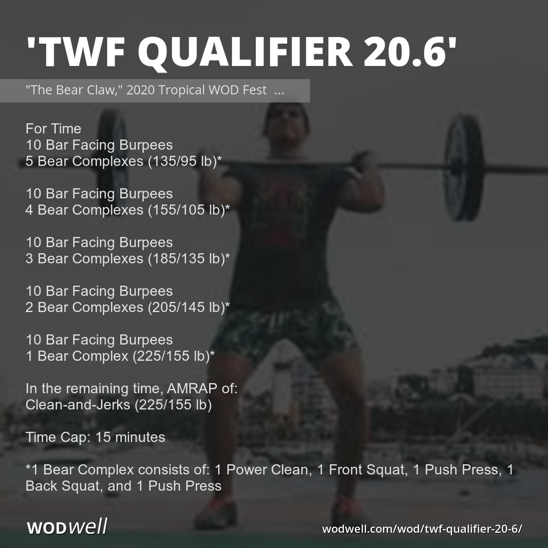 Bear complex crossfit wod hotsell