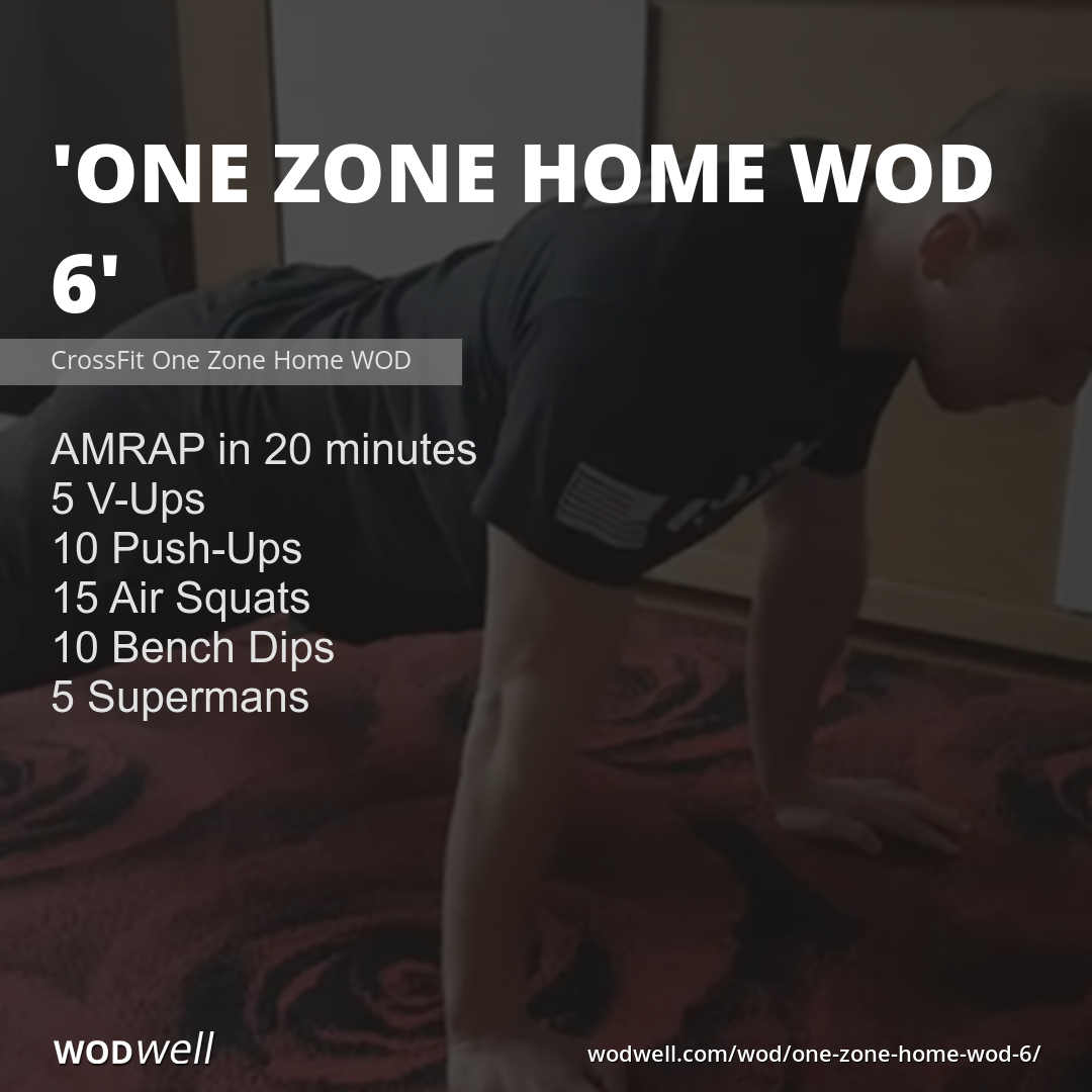 One Zone Home Wod 6 Workout Functional Fitness Wod Wodwell