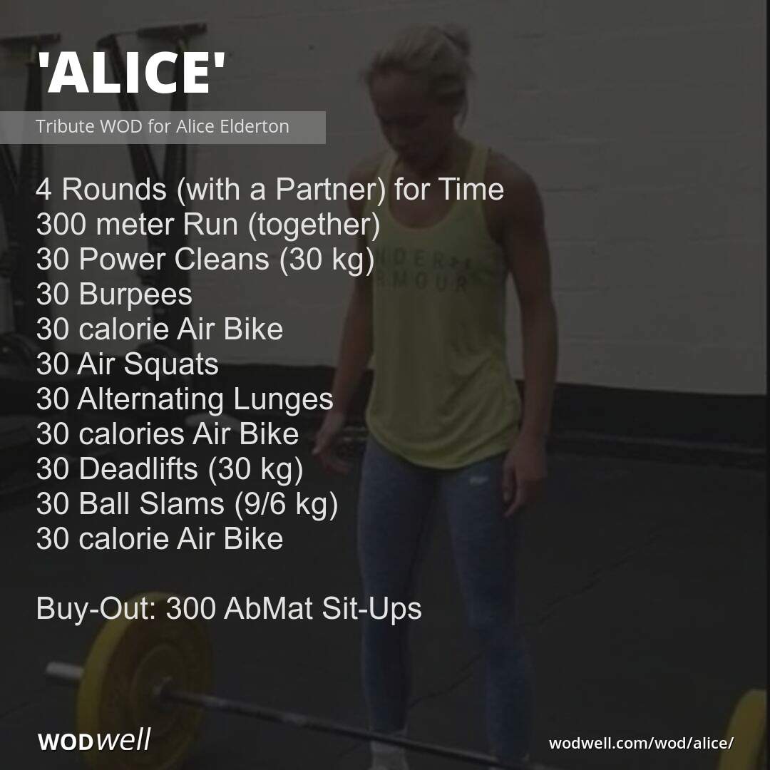 Alice Workout Crossfit Wod Wodwell 7078