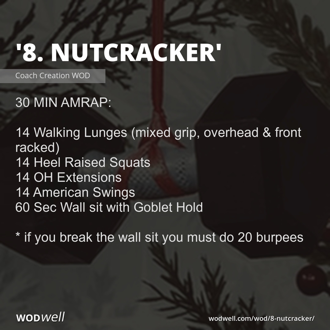 "8. Nutcracker" Workout, Coach Creation WOD WODwell