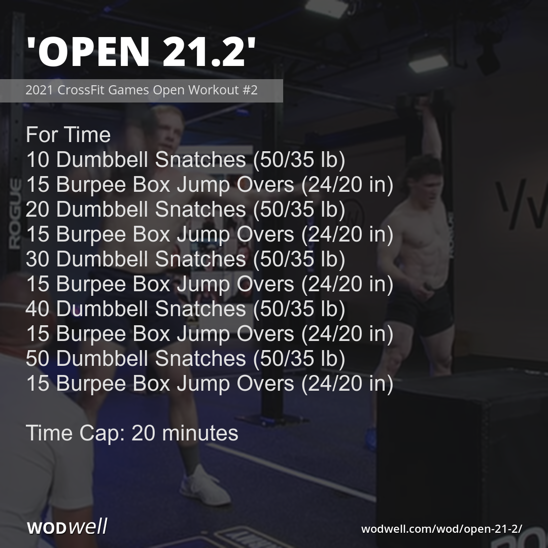 "Open 21.2" Workout, CrossFit WOD WODwell