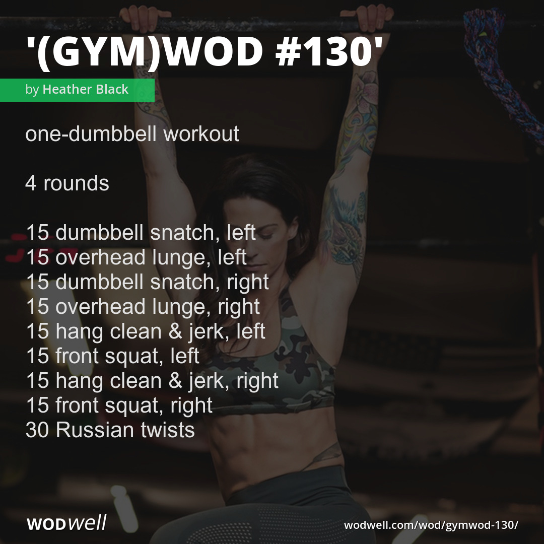 Single dumbbell wod sale