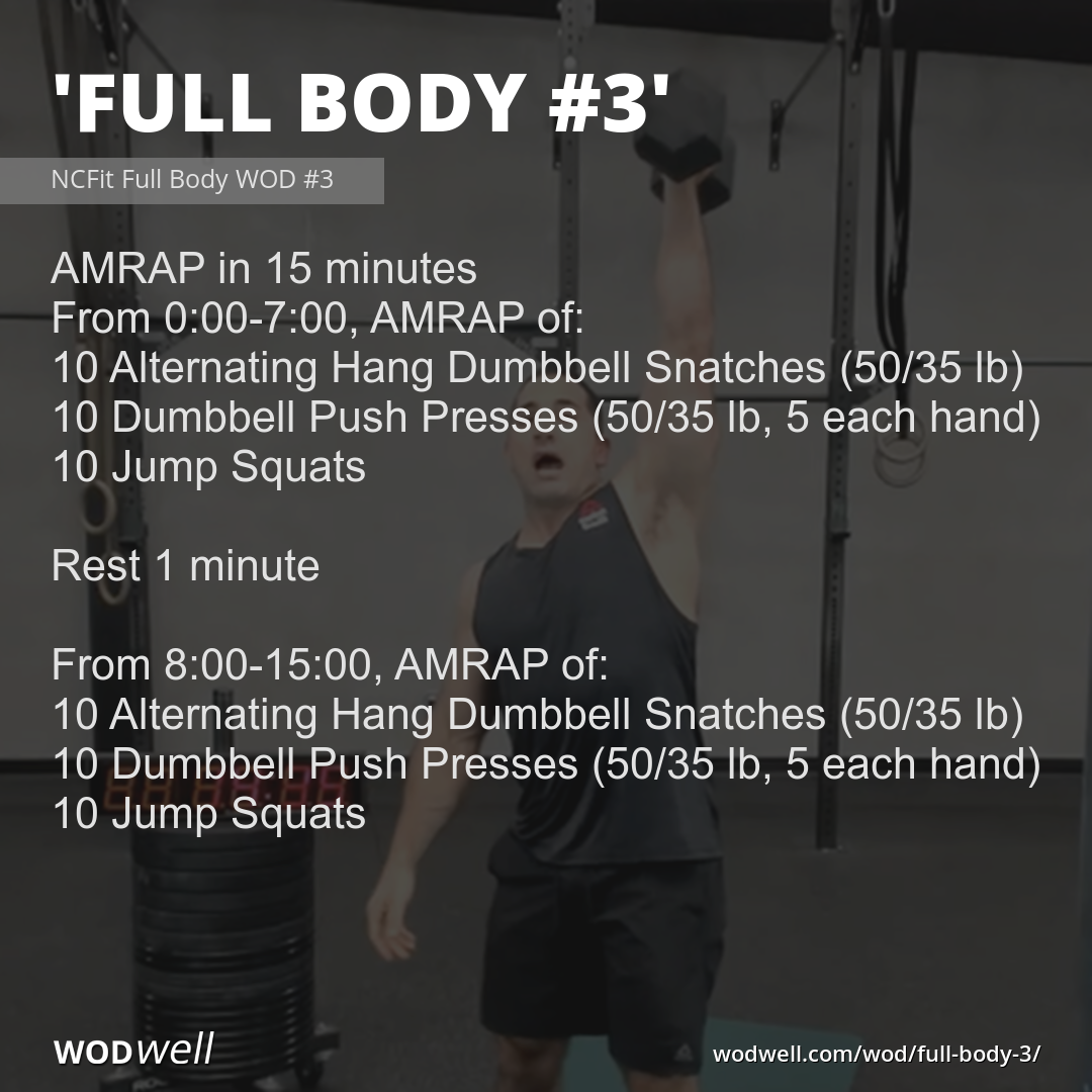 Amrap with dumbbells sales