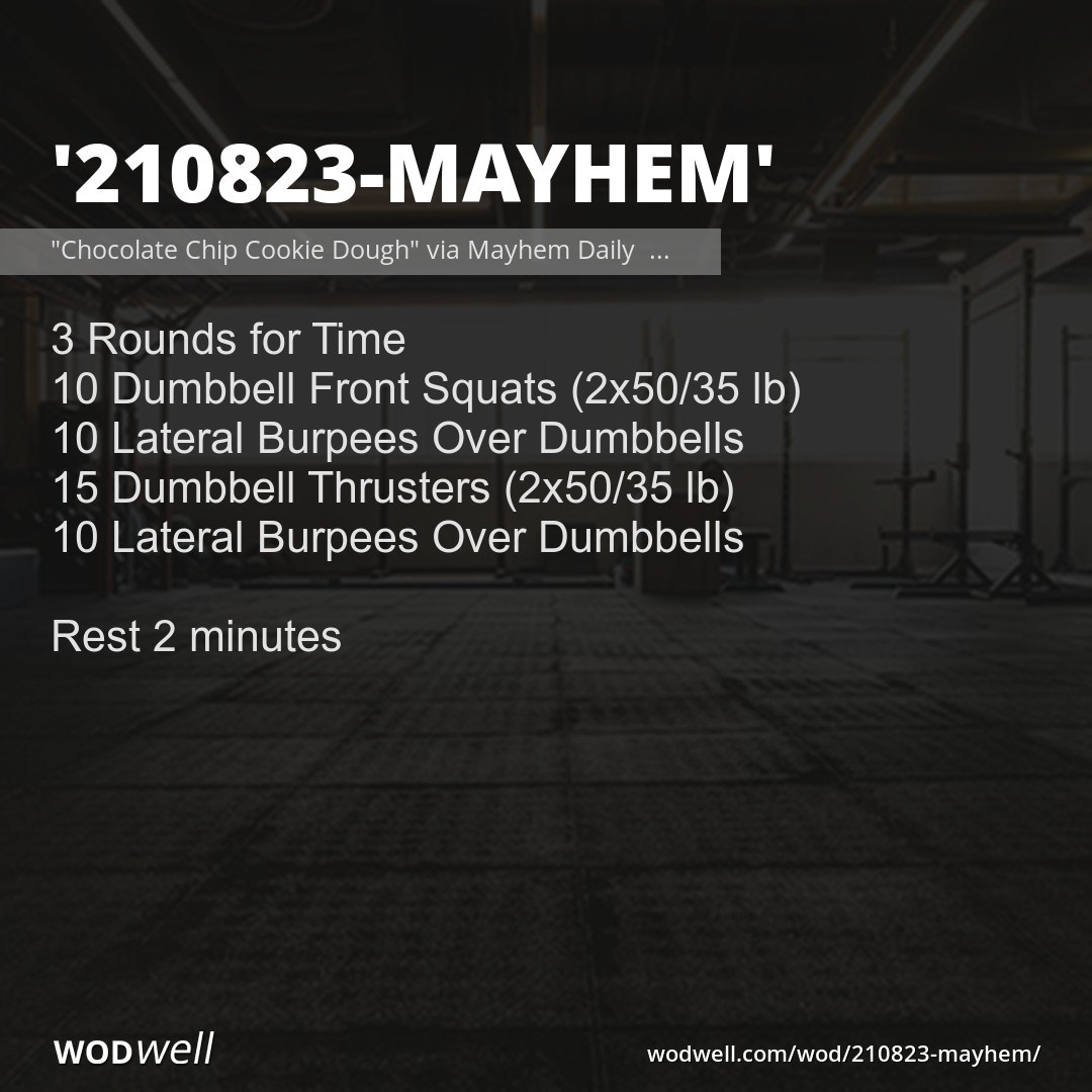 Wod crossfit con discount dumbbell