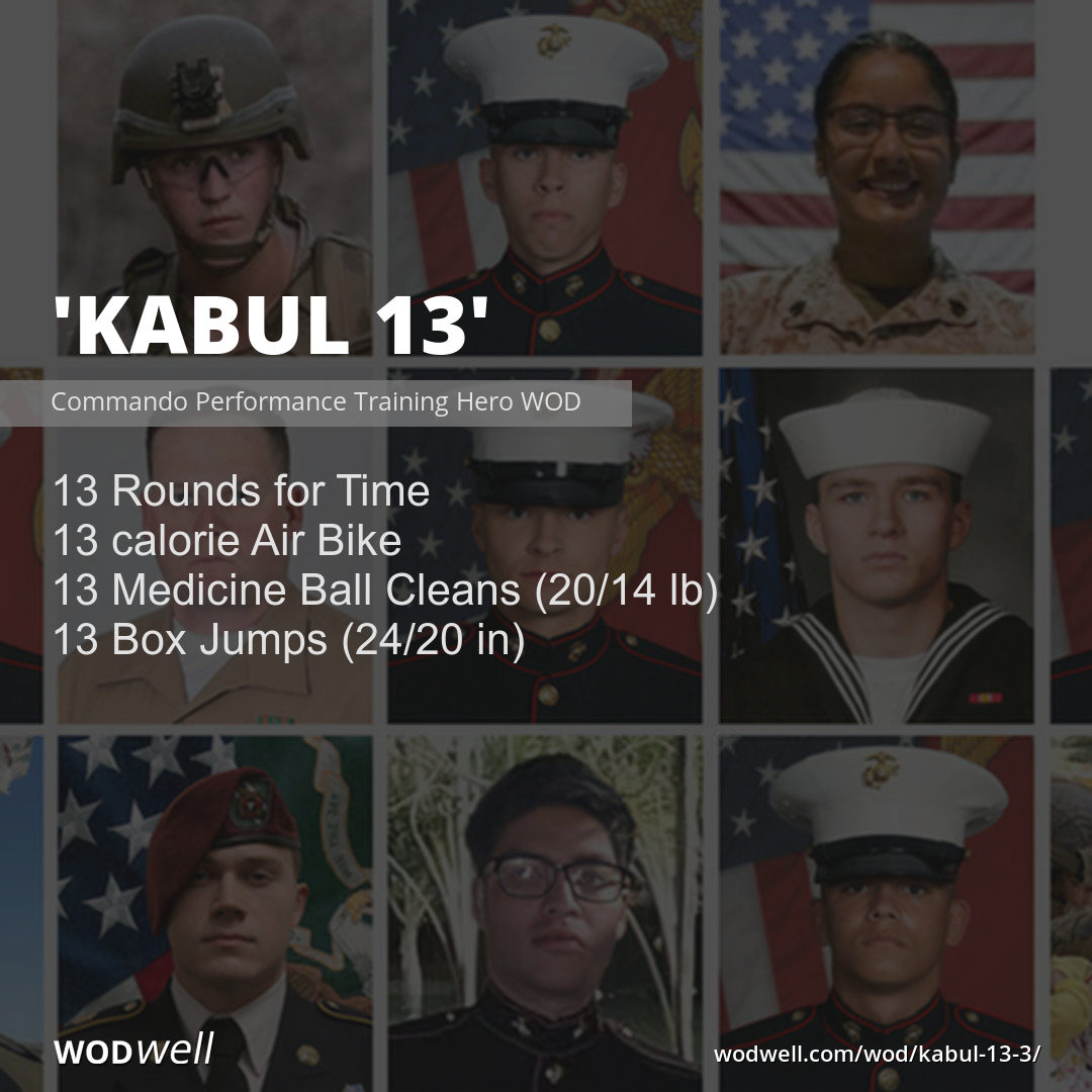 "Kabul 13" Workout, Commando Performance Training Hero WOD WODwell