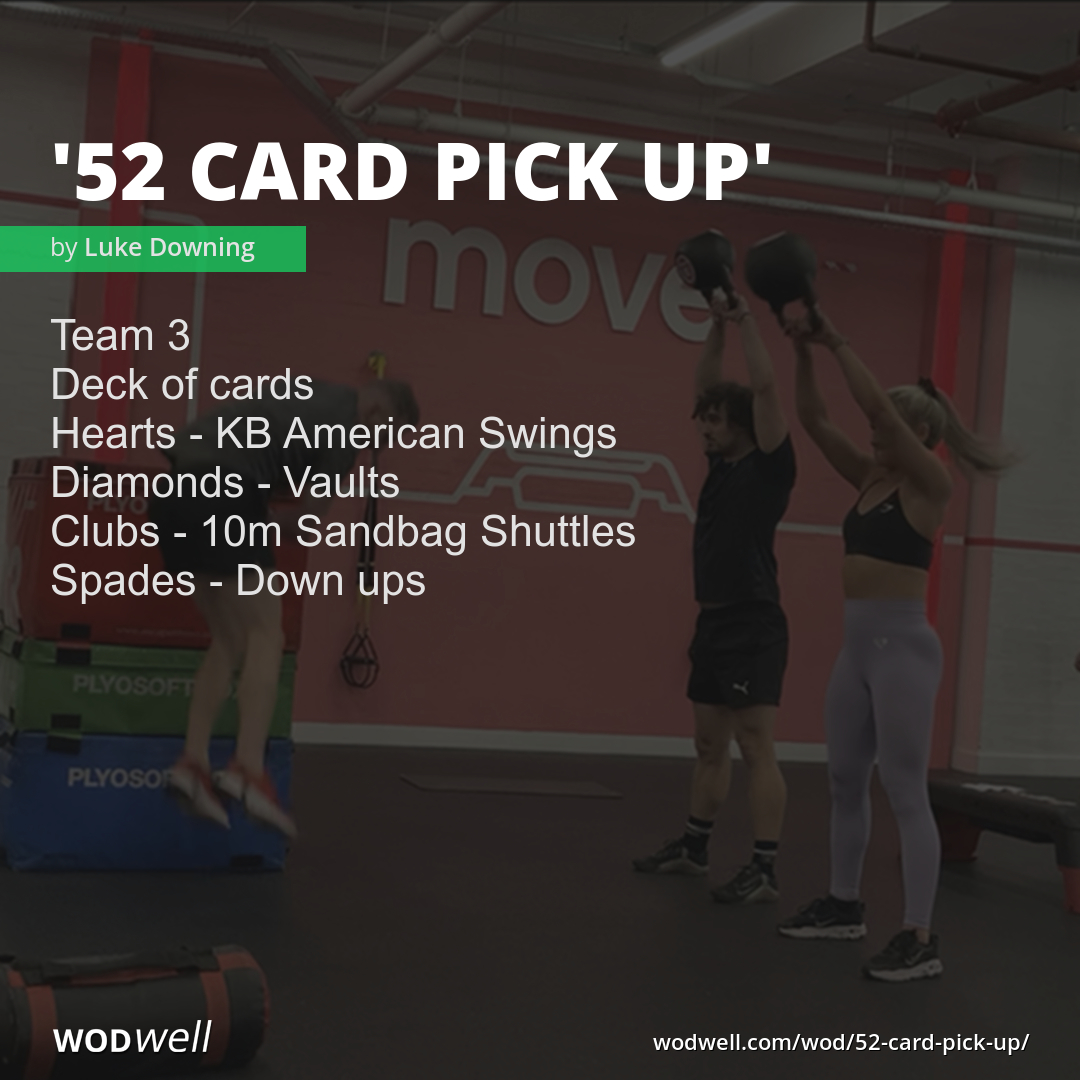 "52 Card Pick Up" Workout, Coach Creation WOD WODwell