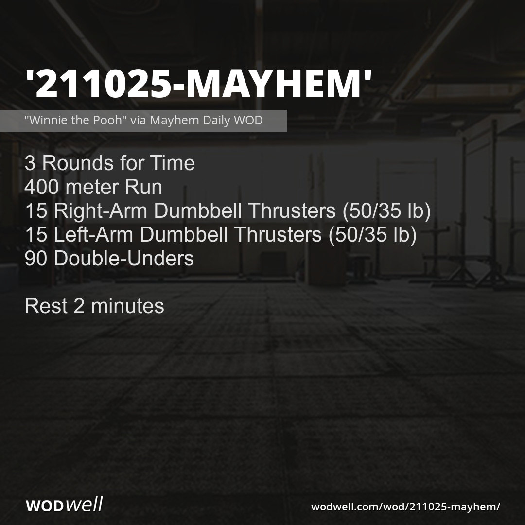 Crossfit mayhem daily workout sale