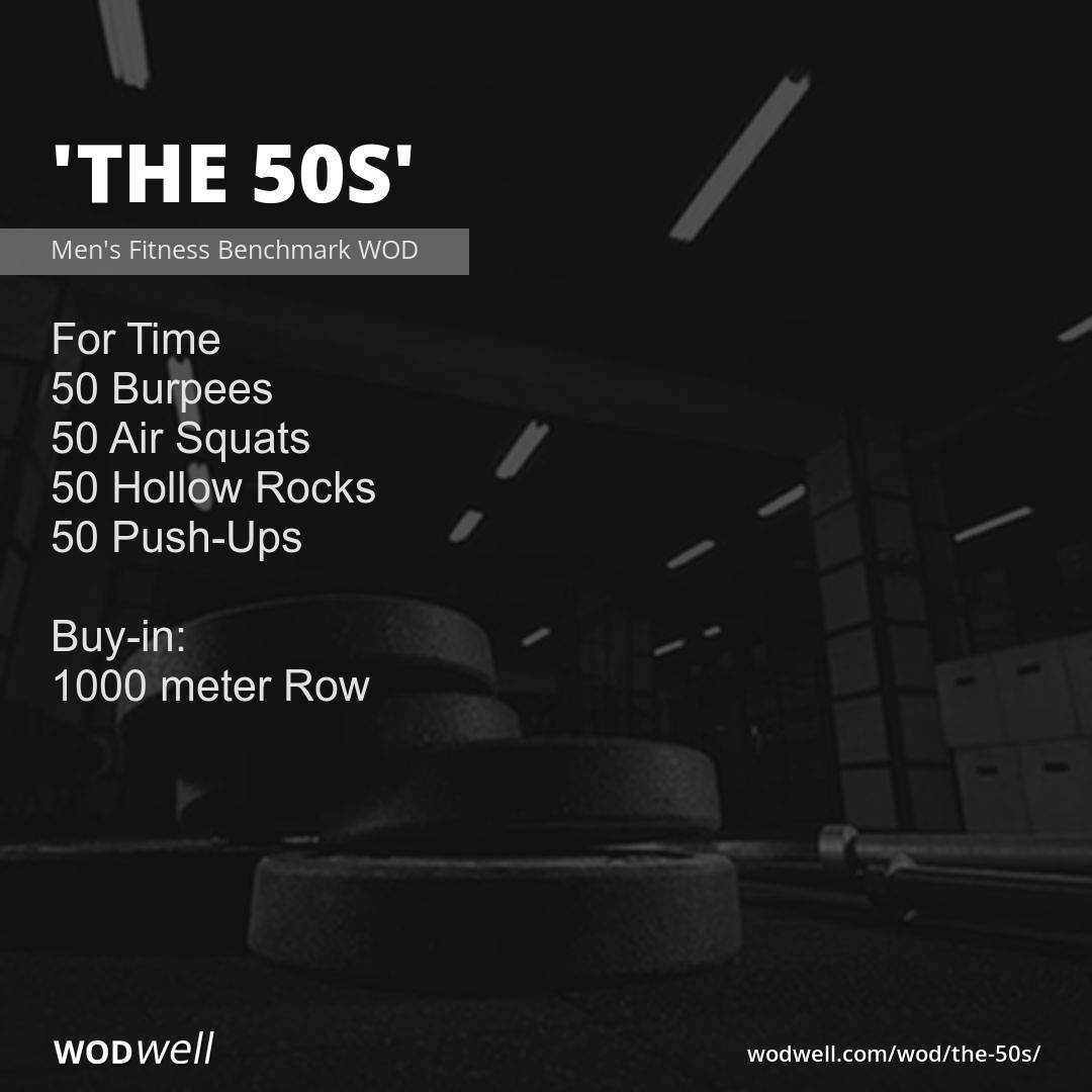"The 50s" Workout, Men's Fitness Benchmark WOD WODwell