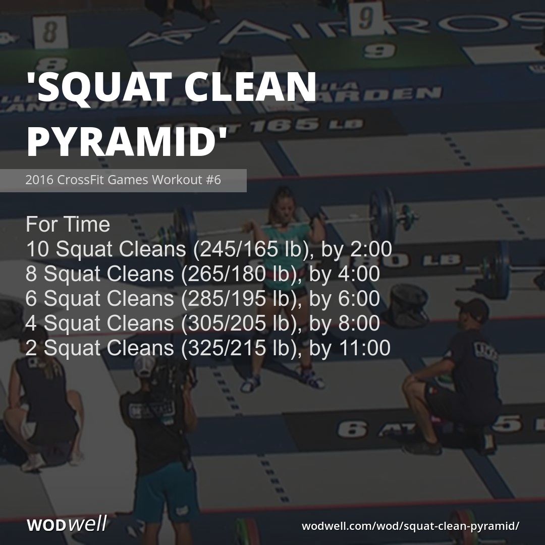 Squat Clean Pyramid” WOD