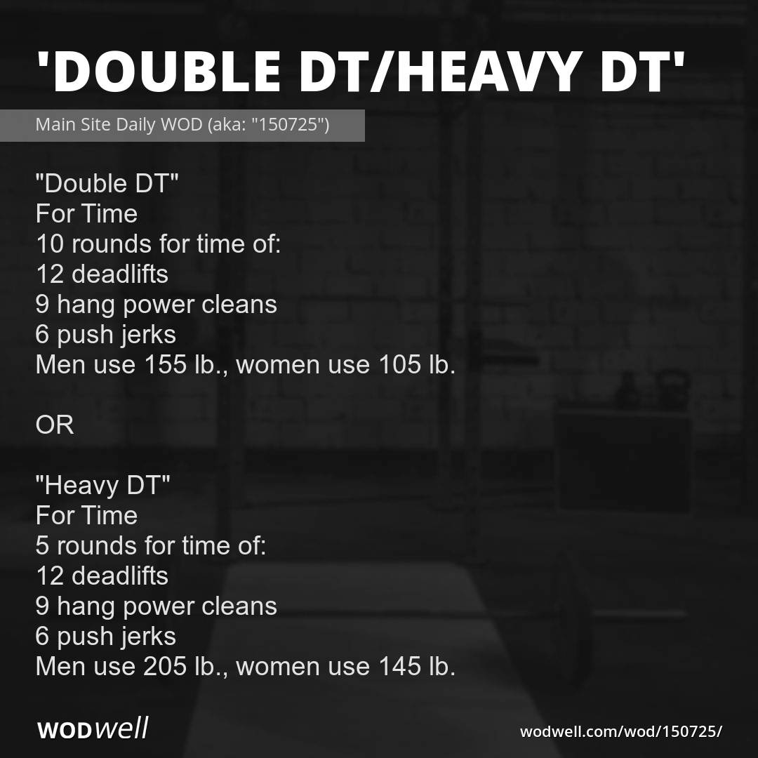 Double DT Workout, 2016 CrossFit Games Workout #7