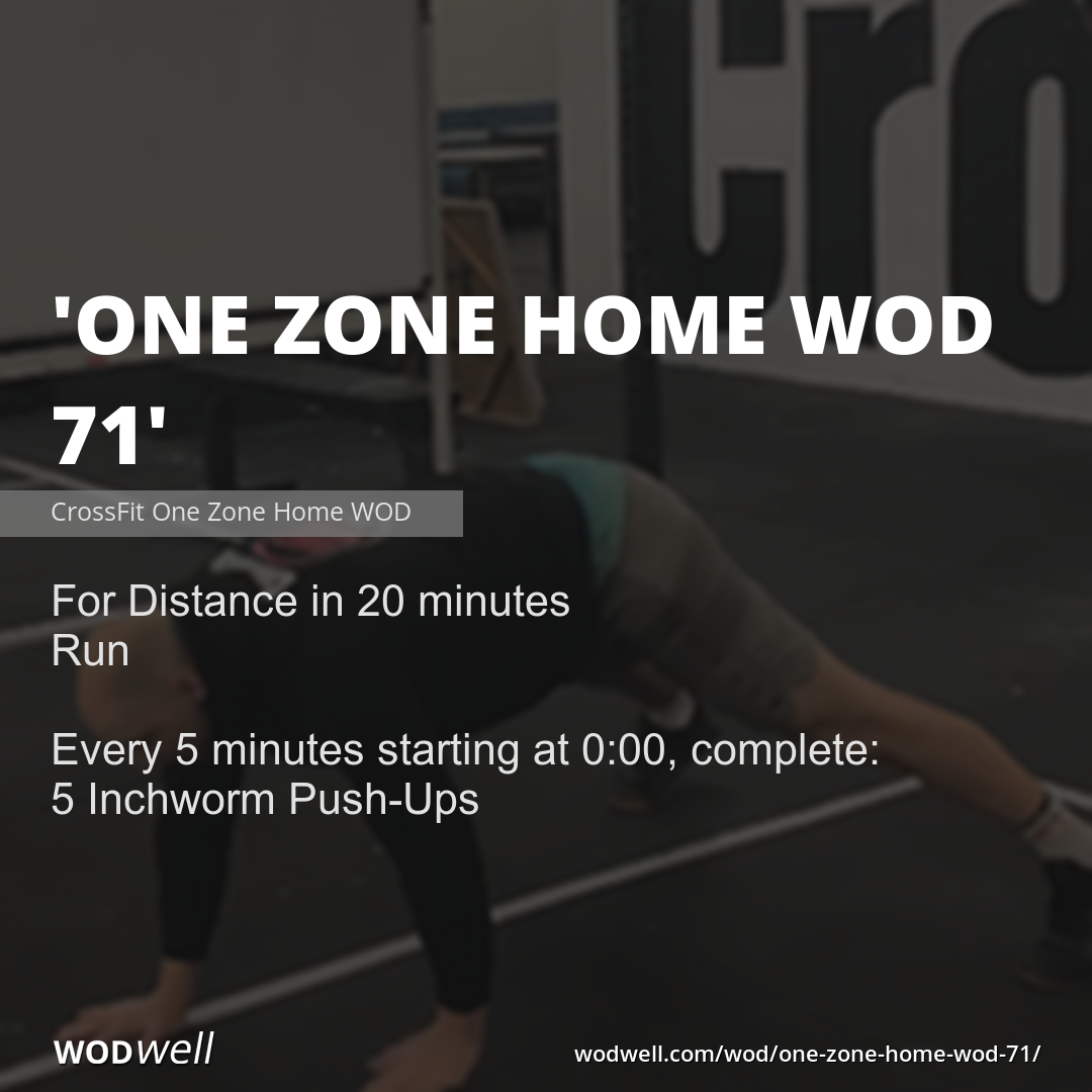 Crossfit wod from home sale