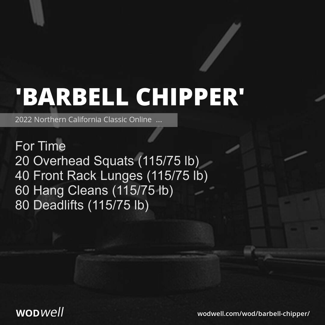 Chipper workout best sale