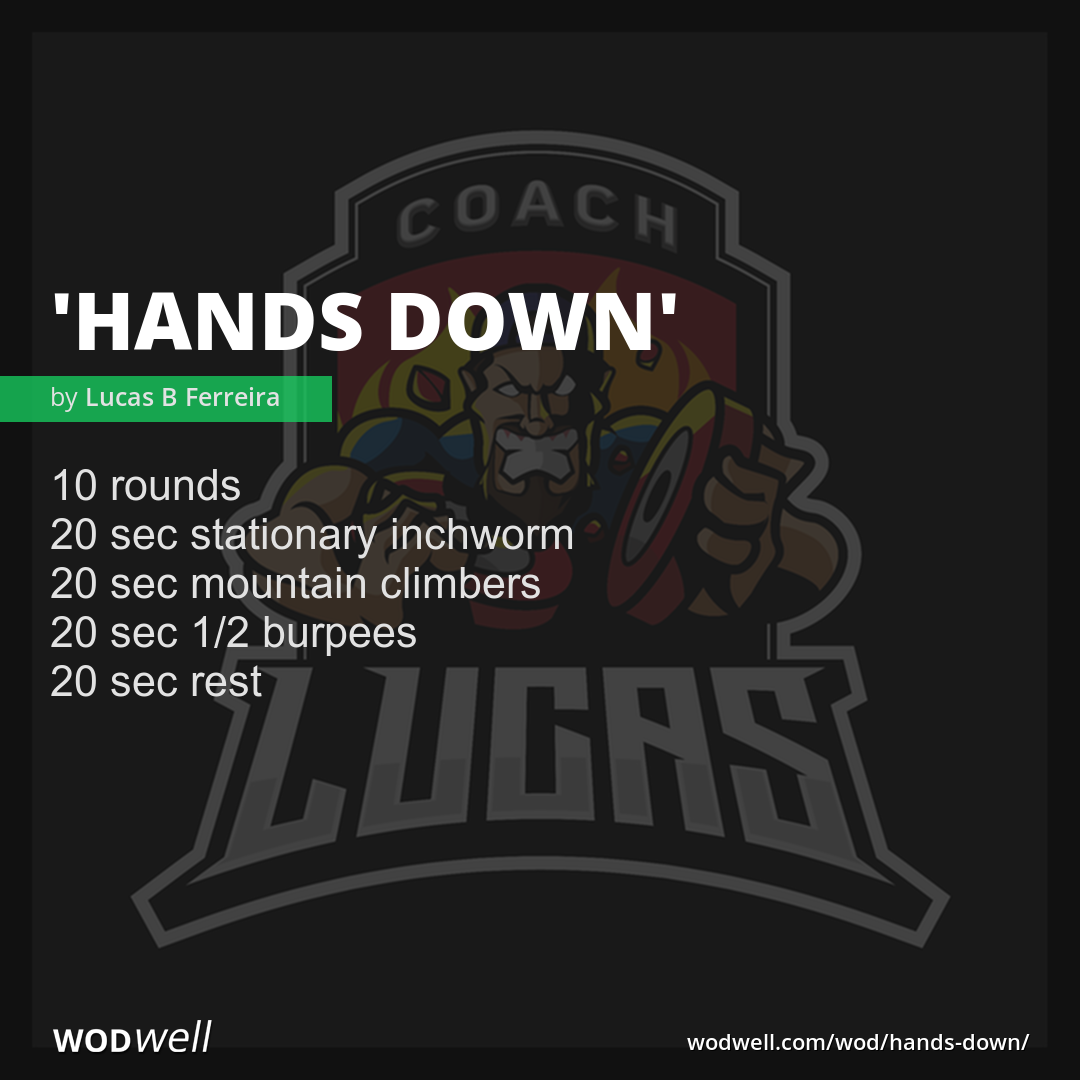 "Hands down" Workout, Coach Creation WOD WODwell