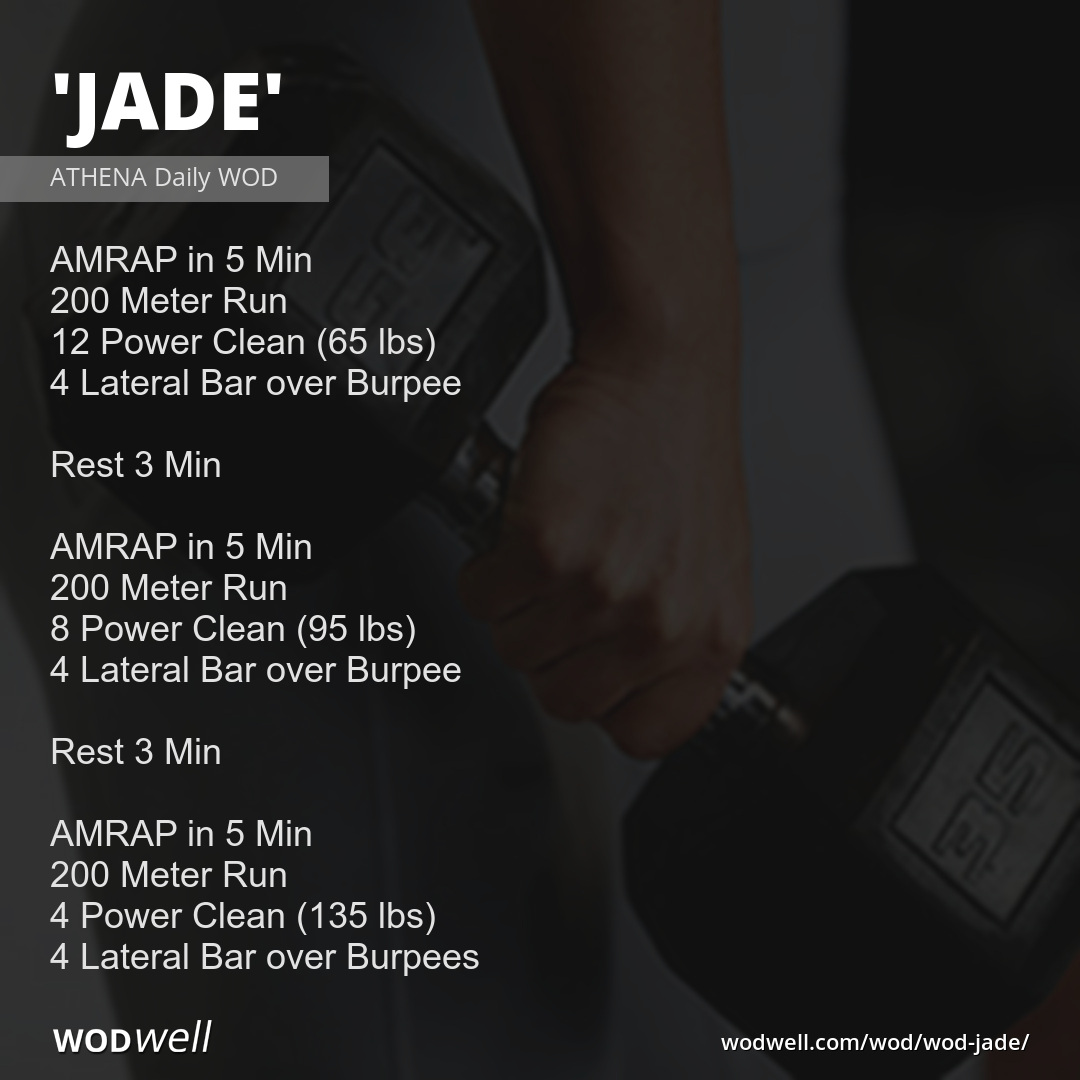 "JADE" Workout, ATHENA Daily WOD WODwell