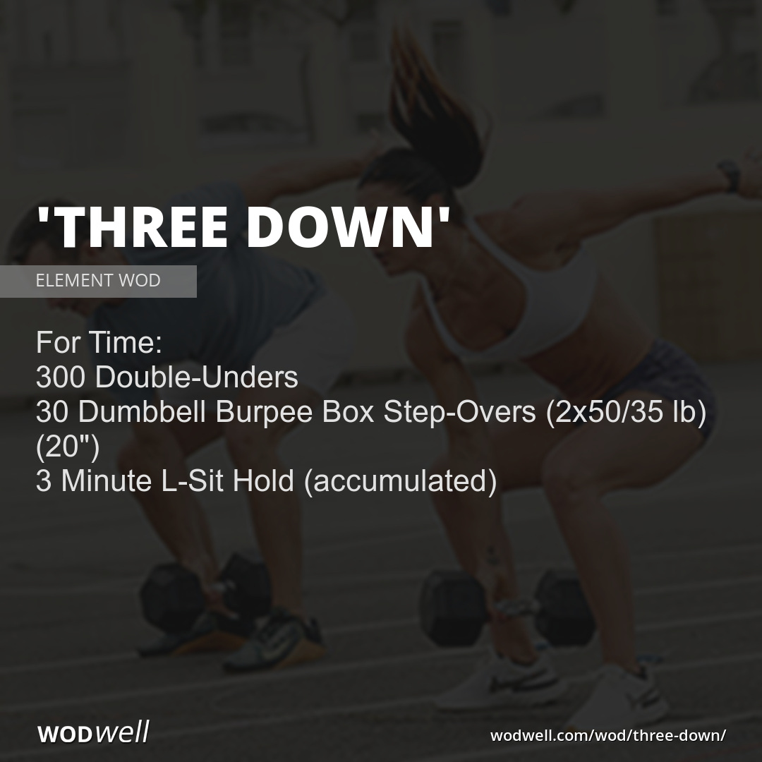 Three Down Workout Element Daily Wod Wodwell 2035